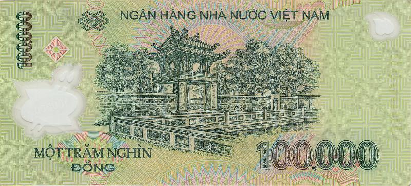 VIE_03_B.JPG - Vietnam, 100 000 dongs, XF.
