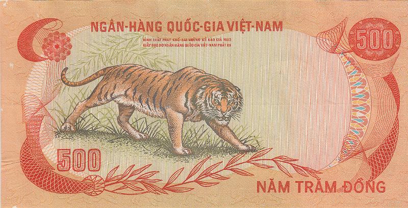 VIE_11_B.JPG - Vietnam, 500 dongs, XF.