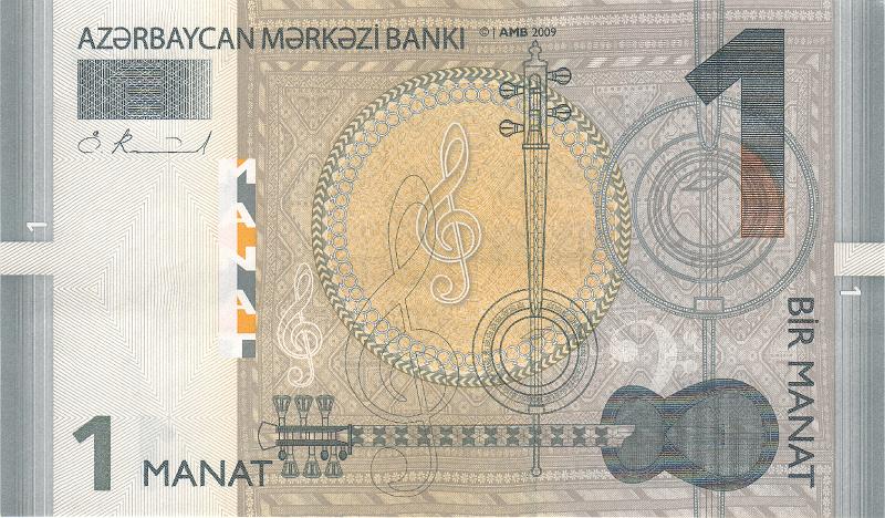 AZR_01_B.JPG - Azerbaijan, 1 manat, aUNC.