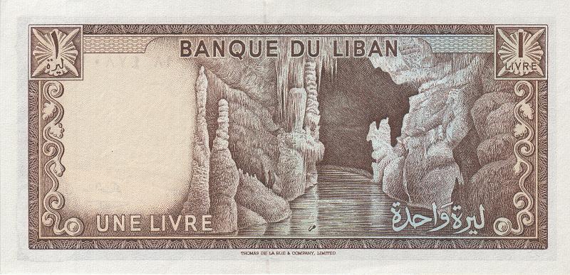 LIB_06_B.JPG - Liban, 1 livre, aUNC.
