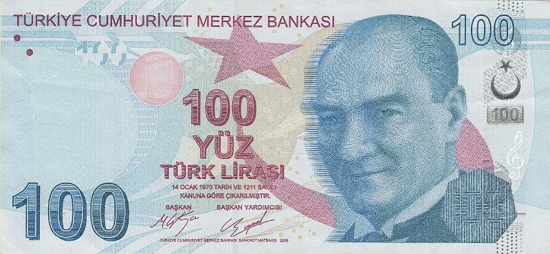 TUR_10_A.JPG - Турция, 2009г., 100 лир.