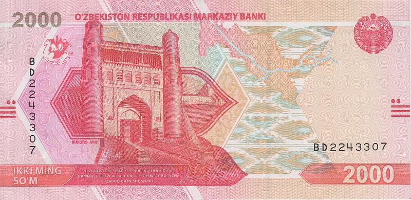 UZB_19_B.JPG - Uzbekistan, 2000 som, aUNC.