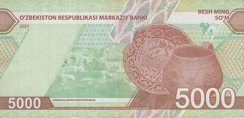UZB_20_B.JPG - Uzbekistan, 5000 som, aUNC.