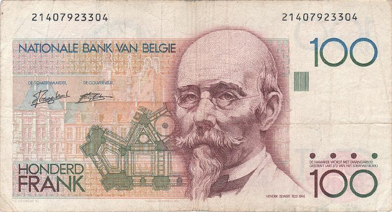 BEG_01_A.JPG - Бельгия, 1982г., 100 франков.