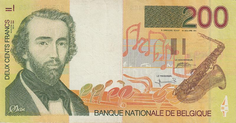 BEG_05_A.JPG - Бельгия, 1995г., 200 франков.