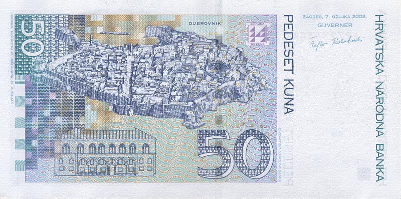 HRV_01_B.JPG - Croatia, 50 kuna, aUNC.