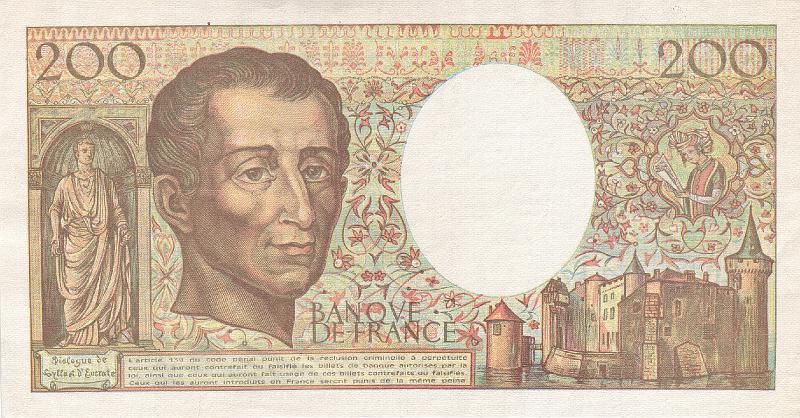 FRA_04_B.JPG - France, 200 francs, XF.