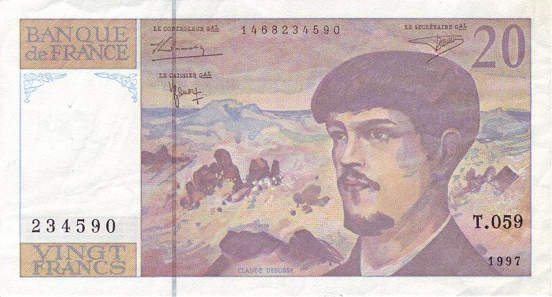 FRA_06_A.JPG - Франция, 1997г., 20 фанков.