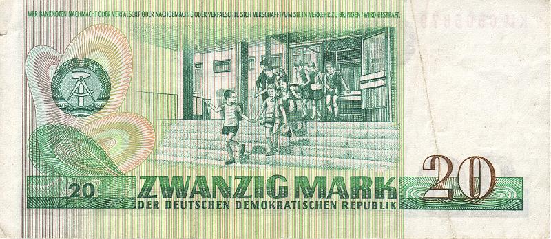 GER_02_B.JPG - Germany (DDR/East Germany), 20 mark, VF.