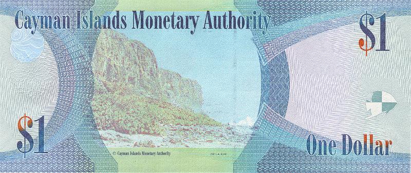 CMN_01_B.JPG - Cayman Islands, 1 dollar, UNC.