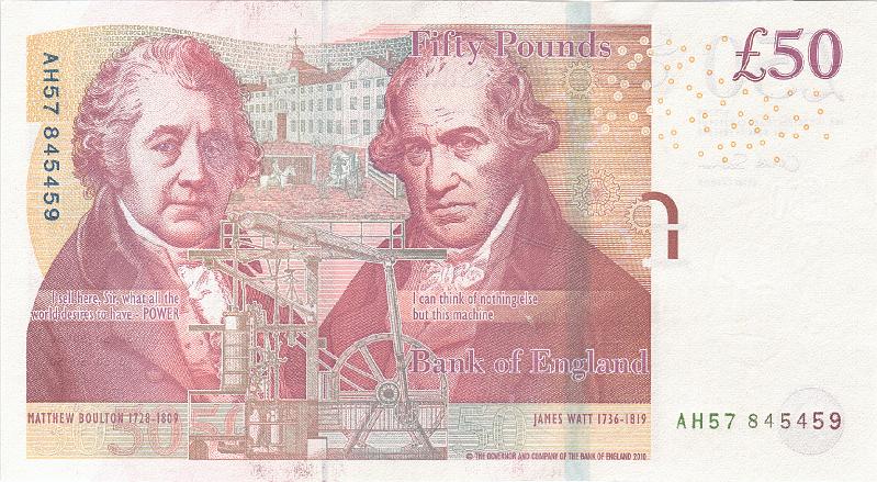 ENG_01_B.JPG - England, 50 pounds, UNC.