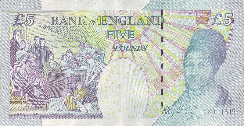 ENG_05_B.JPG - England, 5 pounds, XF.