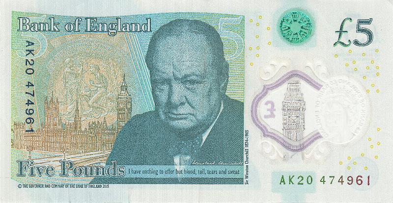ENG_06_B.JPG - England, 5 pounds, XF.