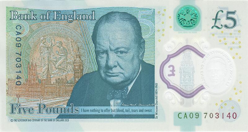 ENG_12_B.JPG - England, 5 pounds, aUNC.