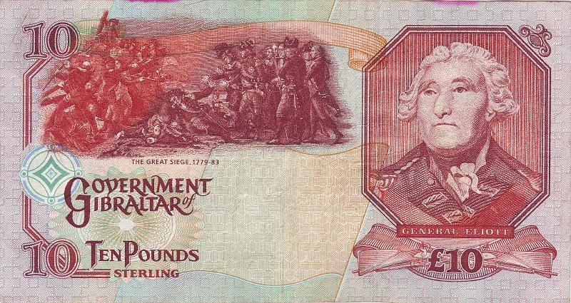 GBR_01_B.JPG - Gibraltar, 10 pounds, VF.