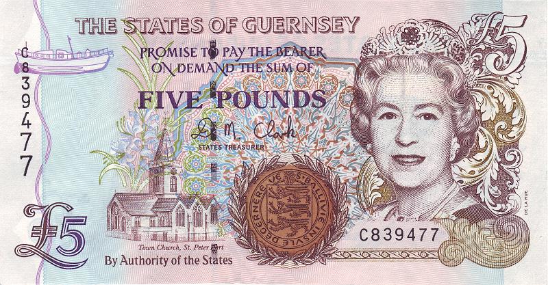 GRN_02_A.JPG - Остров Гернси, 1996г., 5 фунтов.