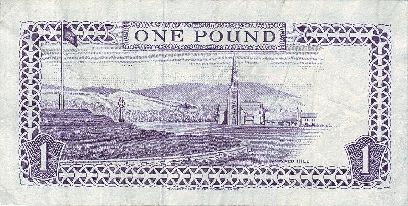 MAN_04_B.JPG - Isle of Man, 1 pound, VF.
