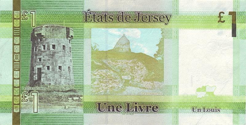 JRS_05_B.JPG - The States of Jersey, 1 pound, XF.