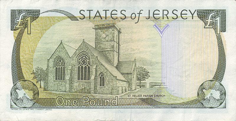 JRS_06_B.JPG - The States of Jersey, 1 pound, VF.