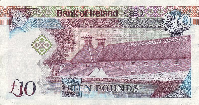 IRL_01_B.JPG - Northern Ireland, (Bank of Ireland), 10 pounds, VF.