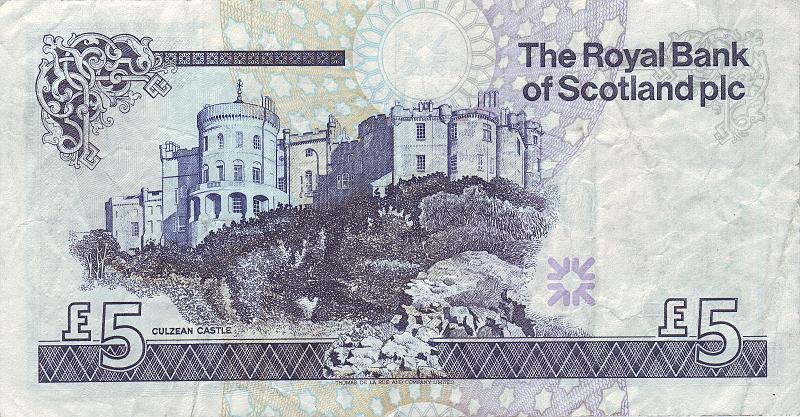 SCT_05_B.JPG - Scotland, (Tne Royal Bank of Scotland plc), 5 pounds, VF.