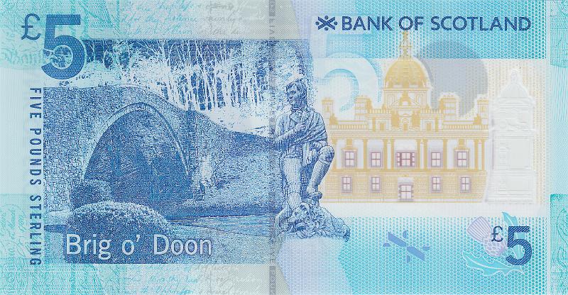 SCT_08_B.JPG - Scotland, (Bank of Scotland), 5 pounds, UNC.