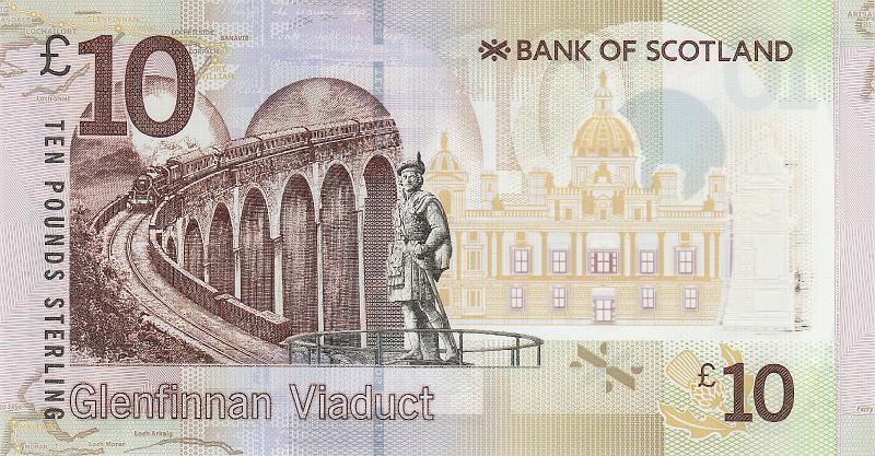 SCT_09_B.JPG - Scotland, (Bank of Scotland), 10 pounds, aUNC.