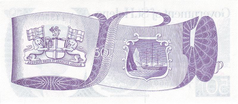 STH_02_B.JPG - Saint Helena, Ascension and Tristan da Cunha, 50 pence, UNC