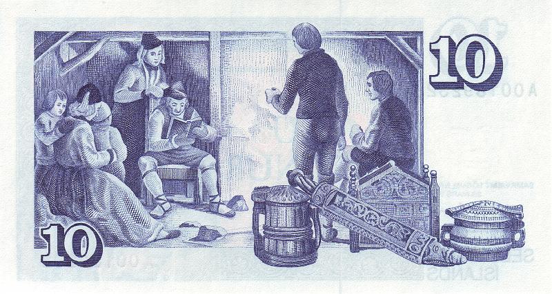 ISL_01_B.JPG - Iceland, 10 crown, UNC.