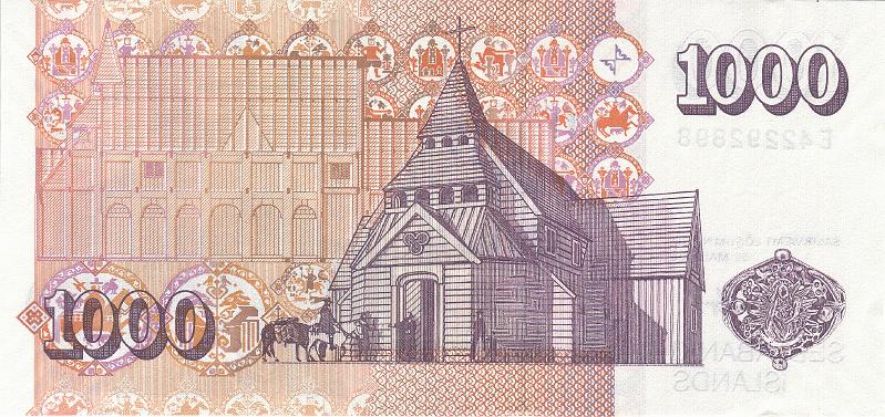 ISL_03_B.JPG - Iceland, 1000 crown, UNC.