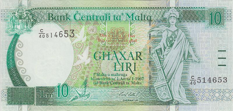 MLT_02_A.JPG - Мальта, 1994г., 10 фунтов.