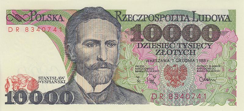 POL_09_A.JPG - Польша, 1988г., 10 000 злотых.