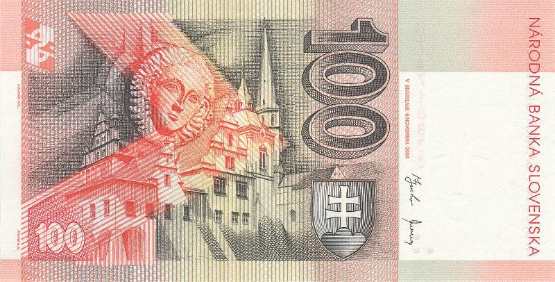 SLK_01_B.JPG - Slovakia, 100 koruns, UNC.