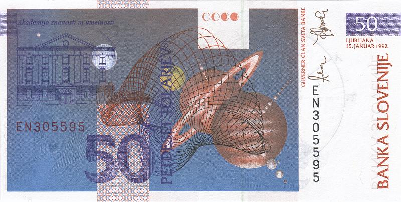SLO_03_B.JPG - Republic of Slovenia, 50 tolars, UNC.