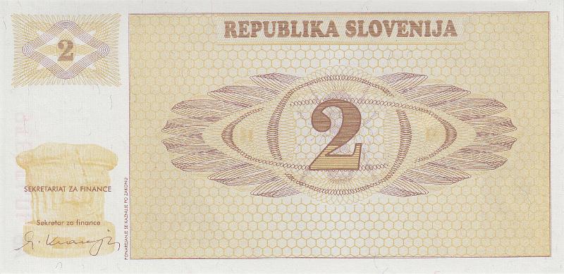 SLO_04_B.JPG - Republic of Slovenia, 2 tolars, UNC.
