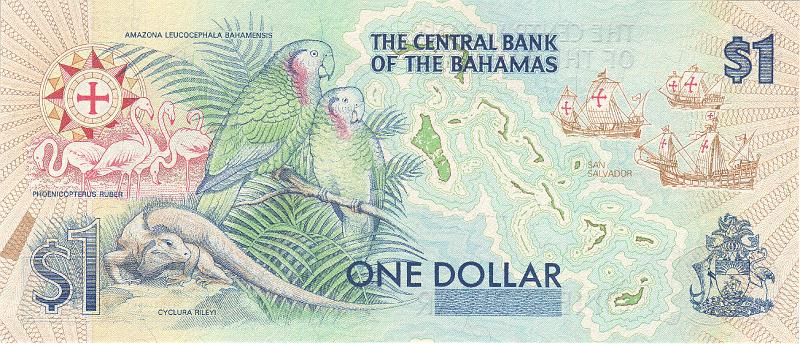BHM_02_B.JPG - Commonwealth of the Bahamas, 1 dollar, UNC.