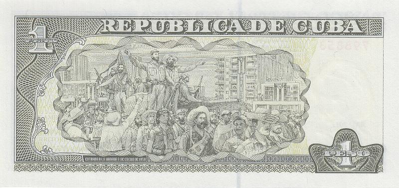 CUB_09_B.JPG - Cuba, 1 peso, UNC.