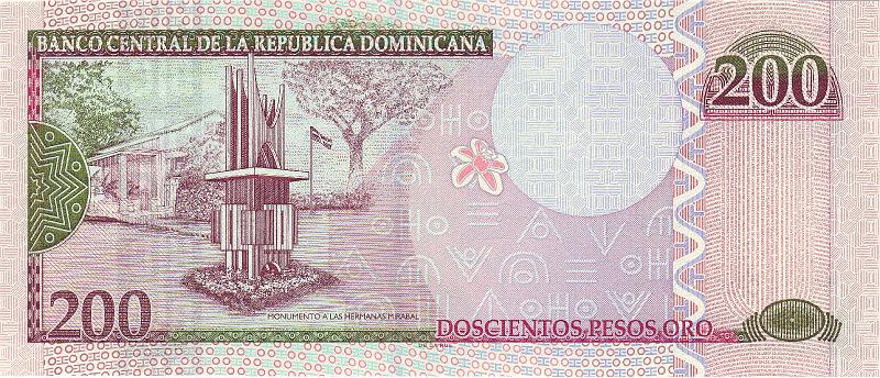 DOM_02_B.JPG - Dominican repablic, 200 pesos, UNC.