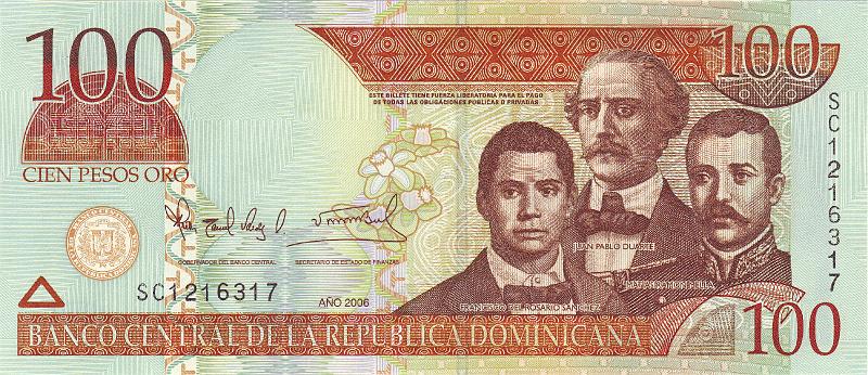 DOM_03_A.JPG - Доминиканская республика, 2006г., 100 песо.