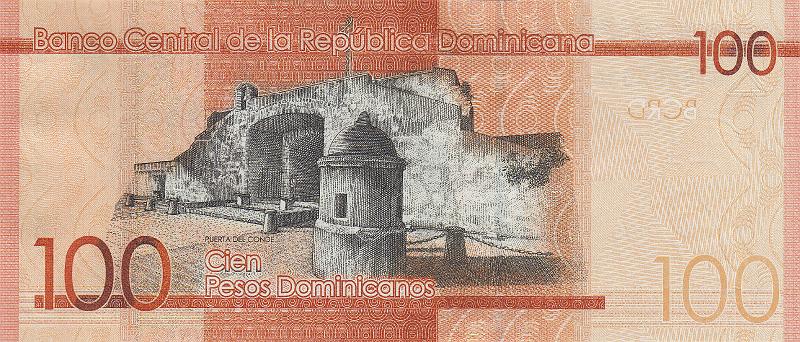 DOM_05_B.JPG - Dominican repablic, 100 pesos, UNC.