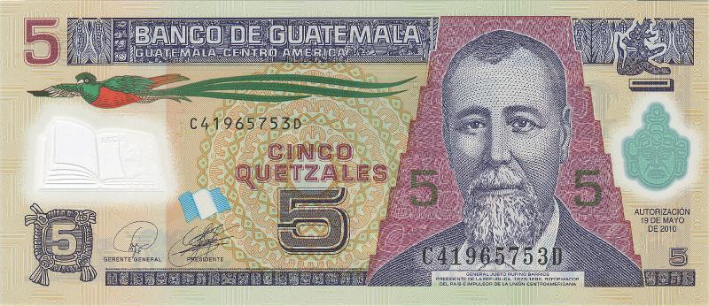 GUT_01_A.JPG - Гватемала, 2010г., 5 кетцаль.