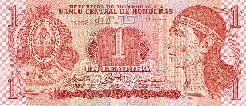 HND_05_A.JPG - Гондурас, 2006г., 1 лемпира.