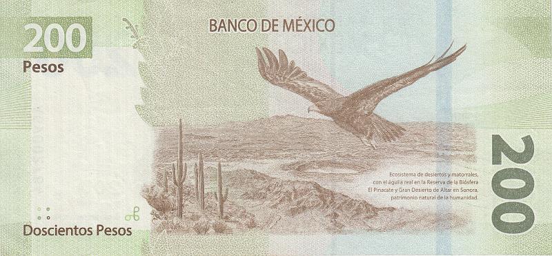 MEX_06_B.JPG - Mexico, 200 pesos, aUNC.