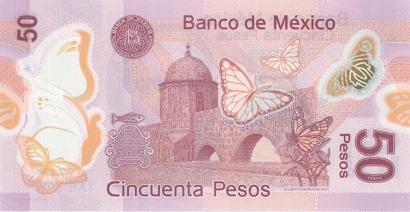 MEX_08_B.JPG - Mexico, 50 pesos, UNC.