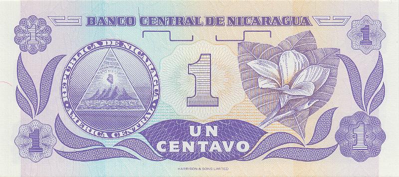NIC_05_B.JPG - Nicaragua, 1 centavo, UNC.