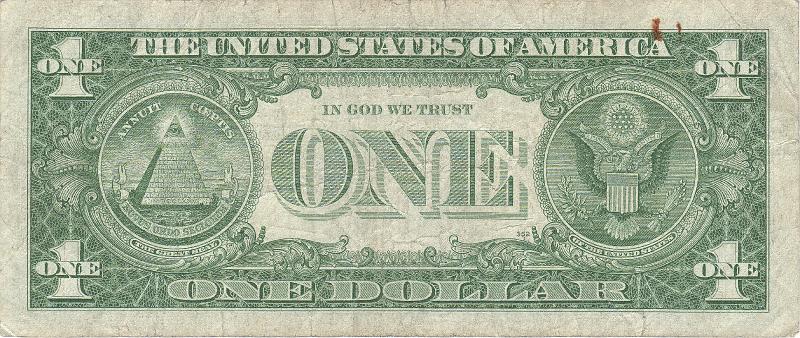 USA_03_B.JPG - USA, 1 dollar (Silver Sertificate), F.