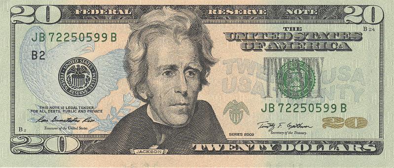 USA_09_A.JPG - США, 2009г., 20 долларов.