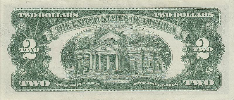 USA_10_B.JPG - USA, 2 dollars (United States Note), XF.