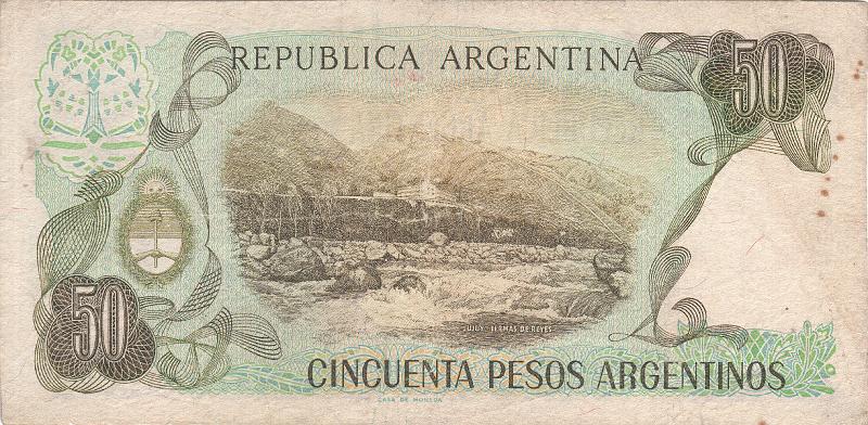 ARG_05_B.JPG - Argentina, 50 pesos, VF.