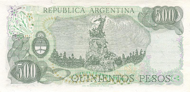 ARG_06_B.JPG - Argentina, 500 pesos, UNC.